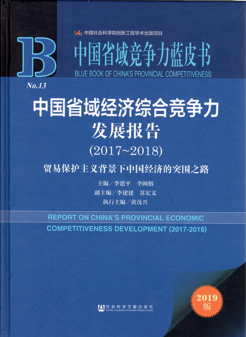 艹污污中国省域经济综合竞争力发展报告（2017-2018）